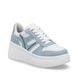 Rieker Trainers - White Blue - M7815-10 LOPAZ PLATFORM