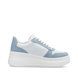 Rieker Trainers - White Blue - M7815-10 LOPAZ PLATFORM