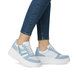 Rieker Trainers - White Blue - M7815-10 LOPAZ PLATFORM