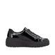 Rieker Trainers - Black patent - N2501-00 DOLLY