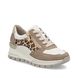 Rieker Trainers - Beige Leopard - N8308-64 PESTAZI WEDGE