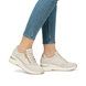 Rieker Trainers - Beige Light Gold - N9301-60 PESTA WEDGE ZIP