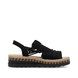 Rieker Flat Sandals - Black - V7972-00 RAFFA KORSLI