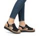 Rieker Flat Sandals - Black - V7972-00 RAFFA KORSLI