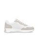 Rieker Trainers - White Grey Leather - W1302-83 NUBEE EVO