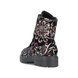 Rieker Biker Boots - Black floral - Z2841-90 ROCLAND