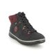 Rieker Hi Tops - Black - Z4219-00 GRIPCLO