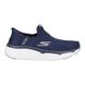 Skechers Comfort Slip On Shoes - Navy Lavender - 128571 Max Cushioning - Smooth