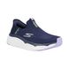 Skechers Comfort Slip On Shoes - Navy Lavender - 128571 Max Cushioning - Smooth