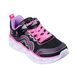 Skechers Girls Trainers - Black - 302689L HEART LIGHTS RETRO