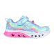 Skechers Girls Trainers - Turquoise Pink - 303253L FLUTTER LIGHTS