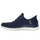 Skechers Trainers - Navy Silver - 150128 SLIP INS CLASSY