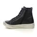 Softinos Hi Tops - Black leather - P900756/001 APPE AMY LACE