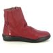 Softinos Ankle Boots - Red leather - P900550/002 BLER BECKY ZIP