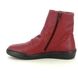 Softinos Ankle Boots - Red leather - P900550/002 BLER BECKY ZIP