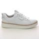 Tamaris Lacing Shoes - WHITE LEATHER - 23783/30/117 CLEO