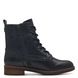 Tamaris Lace Up Boots - Navy - 2510741805 SHAEPEECH ZIP