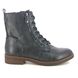 Tamaris Lace Up Boots - Navy - 2510741805 SHAEPEECH ZIP