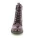 Tamaris Lace Up Boots - Wine - 2510741537 SHAEPEECH ZIP