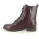 Tamaris Lace Up Boots - Wine - 2510741537 SHAEPEECH ZIP