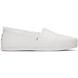 Toms Comfort Slip On Shoes - White - 10020655 Alpargata with Cloudbound