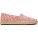 Toms Comfort Slip On Shoes - Pink - 10020707 Alpargata Rope 2.0