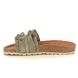 Verbenas Slide Sandals - Khaki Suede - 3300620220 ROCIO