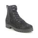 Waldlaufer Lace Up Boots - Black fabric - 338813/111299 HANAKO H FIT