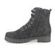 Waldlaufer Lace Up Boots - Black fabric - 338813/111299 HANAKO H FIT