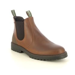 Barbour Chelsea Boots - Tan Leather - MFO0771/BR76 PATTON TEX CLINT