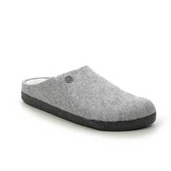 Birkenstock Slippers - Light Grey - 1015086/00 ZERMATT FUR W