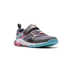 Clarks Girls Trainers - Silver multi - 793086F TIDAL STAR K