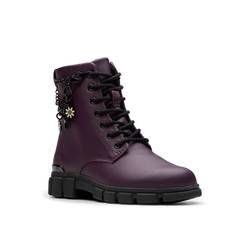 Clarks Girls Boots - PLUM - 790296F EVYN CHARM O