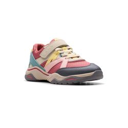 Clarks Girls Trainers - Pink Glitz - 784036F FEATHERPACE K