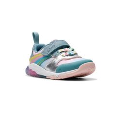 Clarks Girls Trainers - Aqua - 760627G TIDAL STAR T