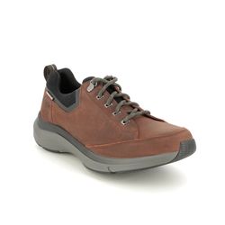 Clarks Walking Shoes - Brown nubuck - 551117G WAVE 2 VIBE TEX