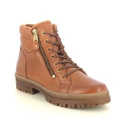 Creator Lace Up Boots - Tan Leather - IB2499/11 ALDINA LACE ZIP