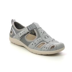 Earth Spirit Closed Toe Sandals - Grey suede - 30202/00 CLEVELAND 01