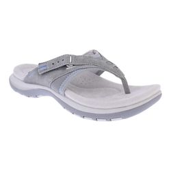 Earth Spirit Toe Post Sandals - Grey suede - 41081/ JULIET 2