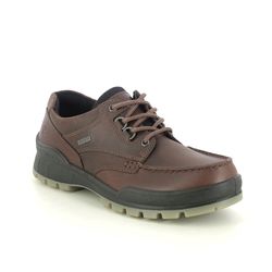 ECCO Track 25 Gore Brown leather Mens comfort shoes 831714 52600