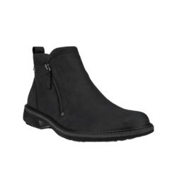 ECCO Turn Zip Gtx Black leather Mens boots 510244 01001