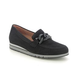 Gabor Loafers - Black Suede - 52.415.47 BEA