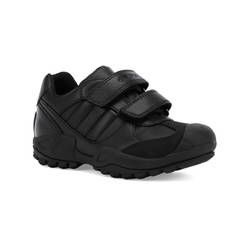 Geox Boys Shoes - Black leather - J841VB/C9999 SAVAGE LOW CUT