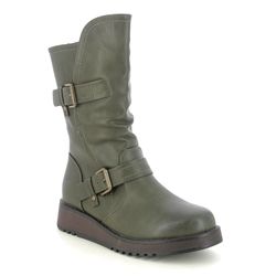 Heavenly Feet Mid Calf Boots - Khaki - MB0003803/90 HANNAH 4