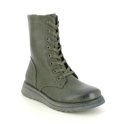 Heavenly Feet Lace Up Boots - Khaki - 3509/90 MARTINA WALKER