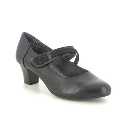 Jana Court Shoes - Black - 24465/43001 MESSI WIDE