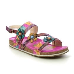 Laura Vita Flat Sandals - Fuchsia - 4005/62 BRCYANO 05