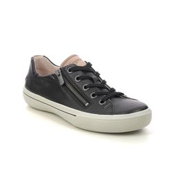 Legero Trainers - Black leather - 2000117/0130 FRESH  ZIP