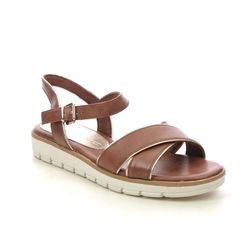 Marco Tozzi Flat Sandals - Tan - 28601/42/392 CENTO