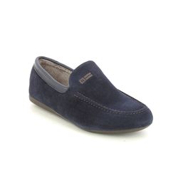 Nordikas Slippers & Mules - Navy suede - 1390/ SLIPKAS